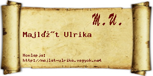 Majlát Ulrika névjegykártya